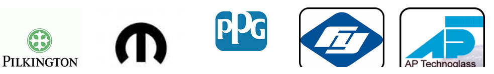 OEM auto glass brands - Safelite, Pilkington, AGC, PGW, Mopar